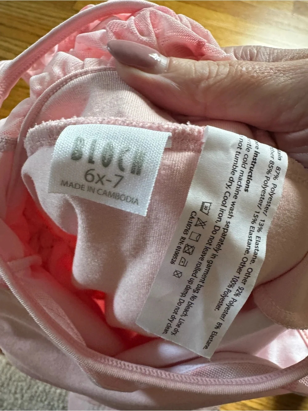 Bloch Pink Ballet Tutu Leotard with Sheer Yoke